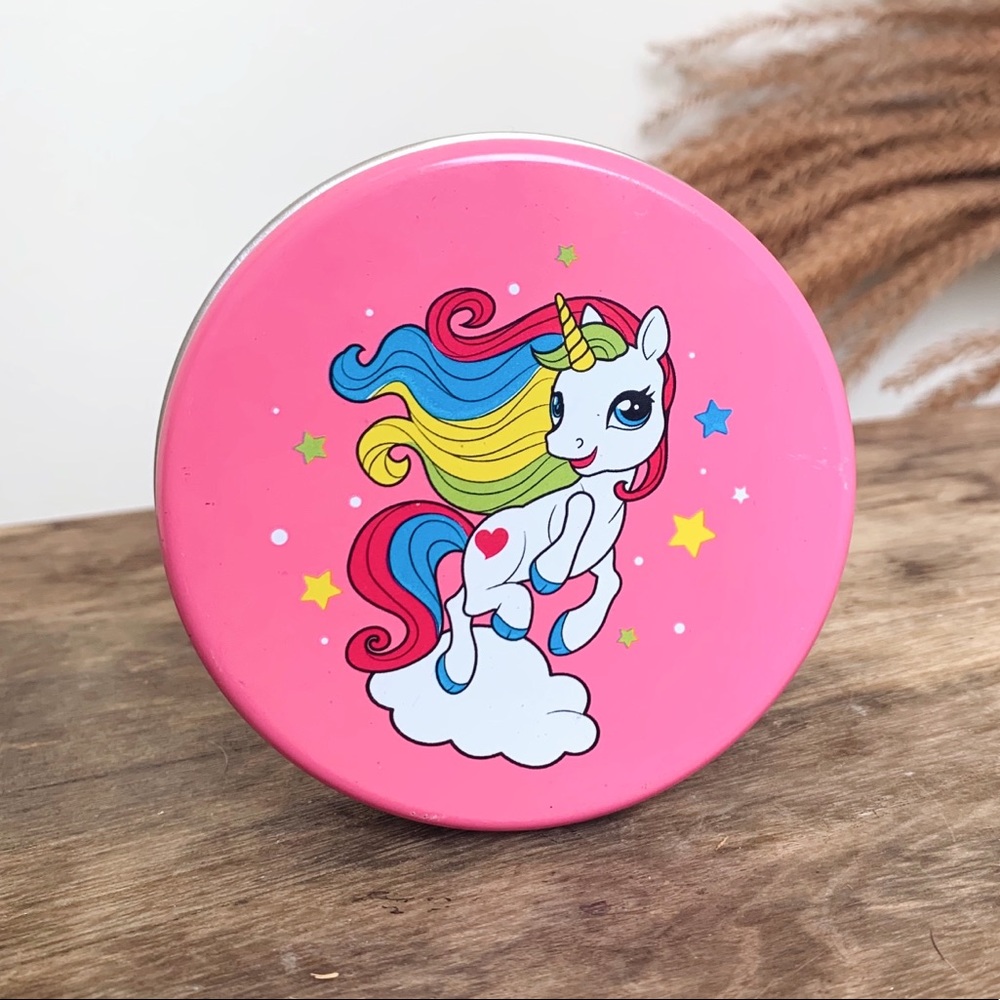 90’s Pink Unicorn Tin Jar